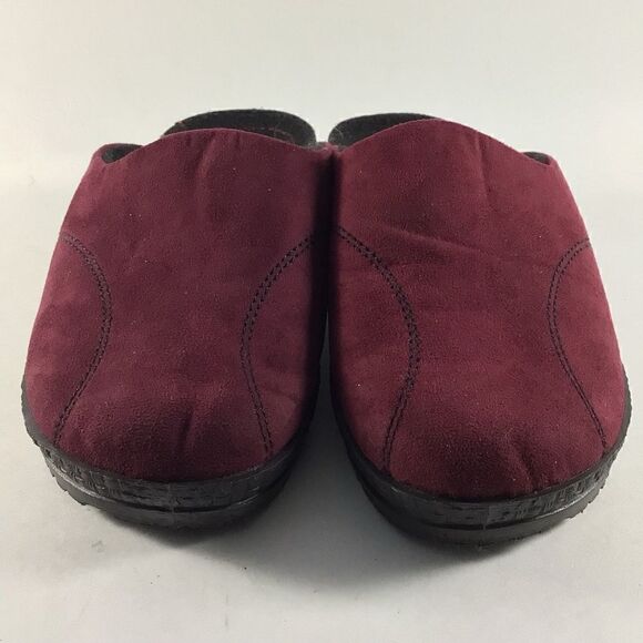 Rohde womens mule clogs suede shoes red black size EU 36 US 5.5 - Picture 2 of 8